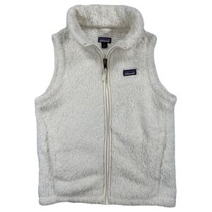 Patagonia Girl's Large 12 Los Gatos Fleece Vest White